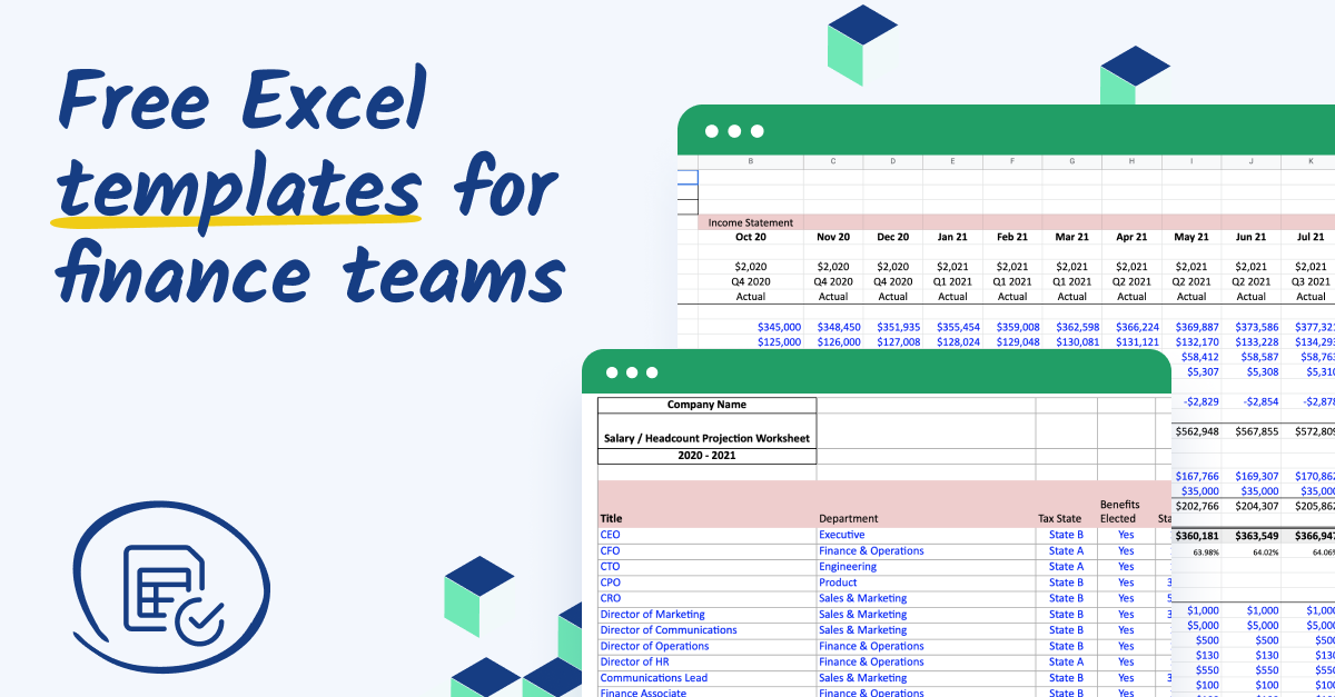 financial model template excel